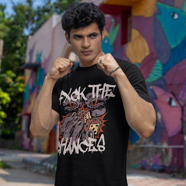 Buy Fuck The Chance Oversized T Shirt Online For Men India