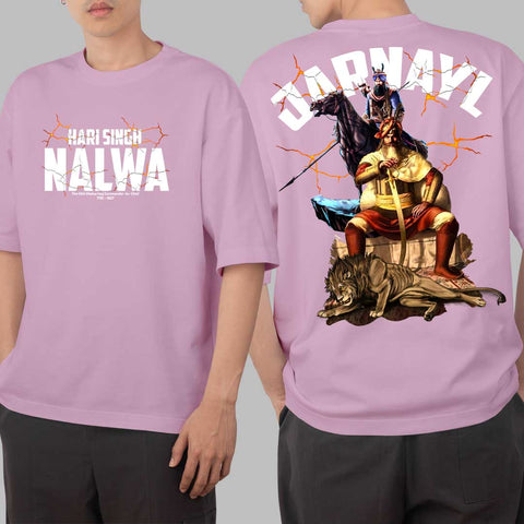 Hari Singh Nalwa Lilac Oversized T Shirt