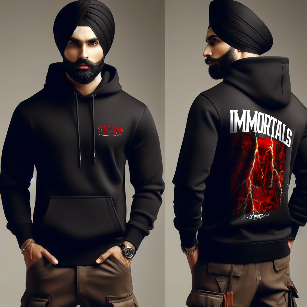 Immortal Of Panjab Men Punjabi Hoodie