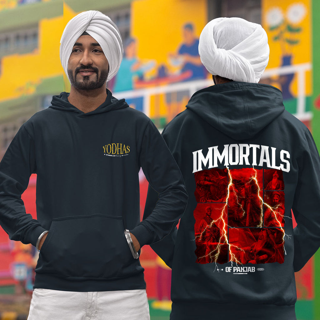 Immortal Of Panjab Men Punjabi Hoodie