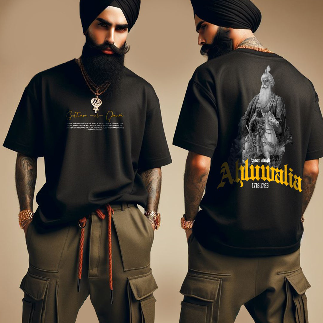 Jassa Singh Ahluwalia Black Oversized T Shirt