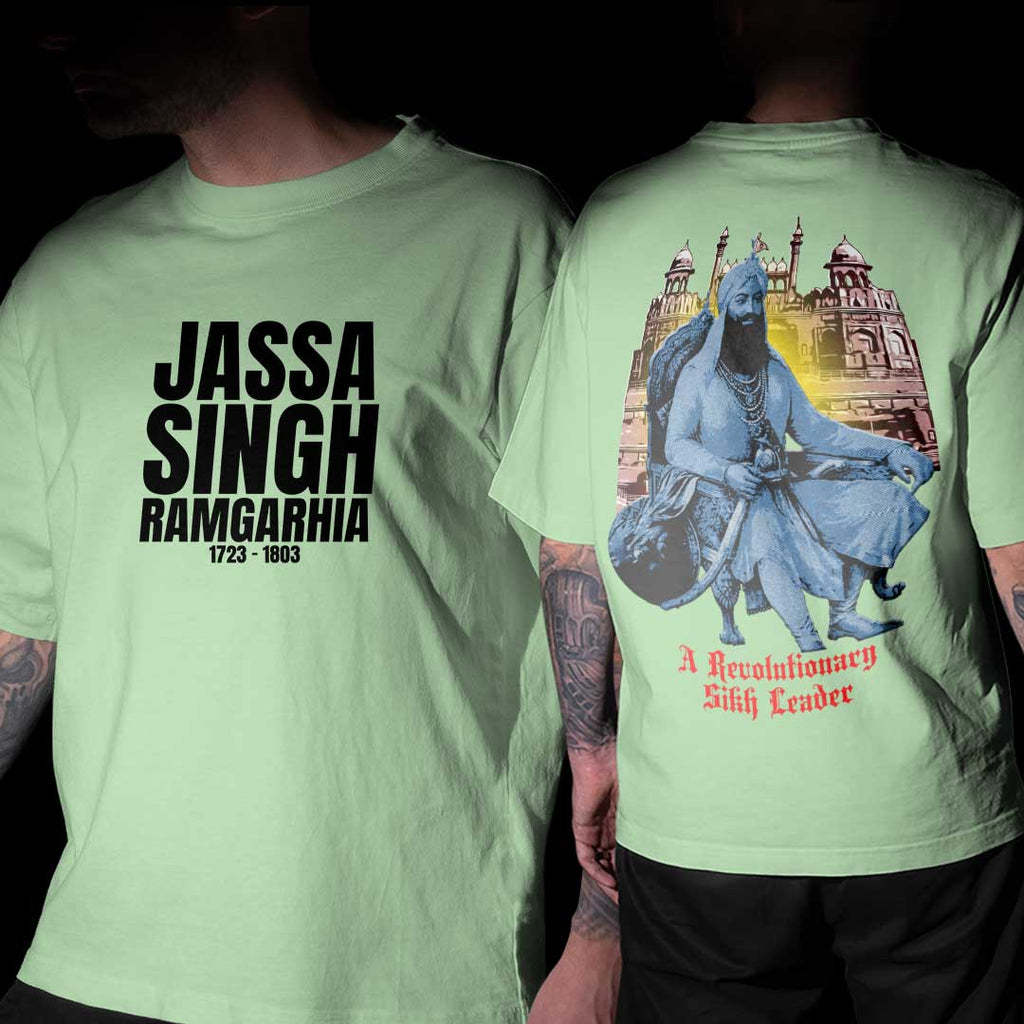 Sardar Jassa Singh Ramgarhia Mint Oversized T Shirt