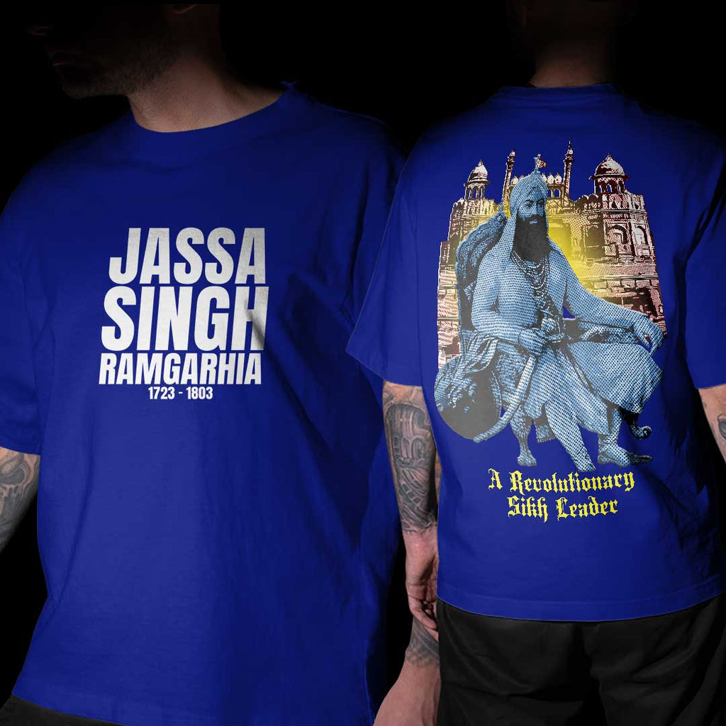 Sardar Jassa Singh Ramgarhia Royal Blue Oversized T Shirt