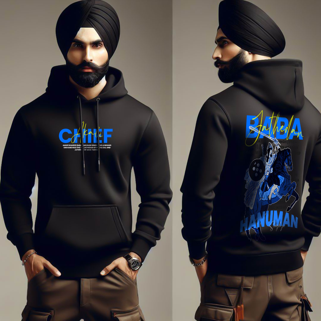 Jathedar Baba Hanuman Singh Ji Men Punjabi Hoodie