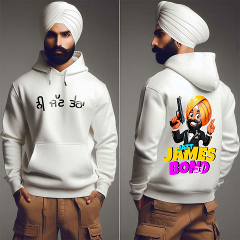 Jatt James Bond  Men Punjabi Hoodie