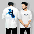khalsa Punjab White Oversized T Shirt
