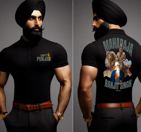 Maharaja Ranjit Singh Collar T Shirt
