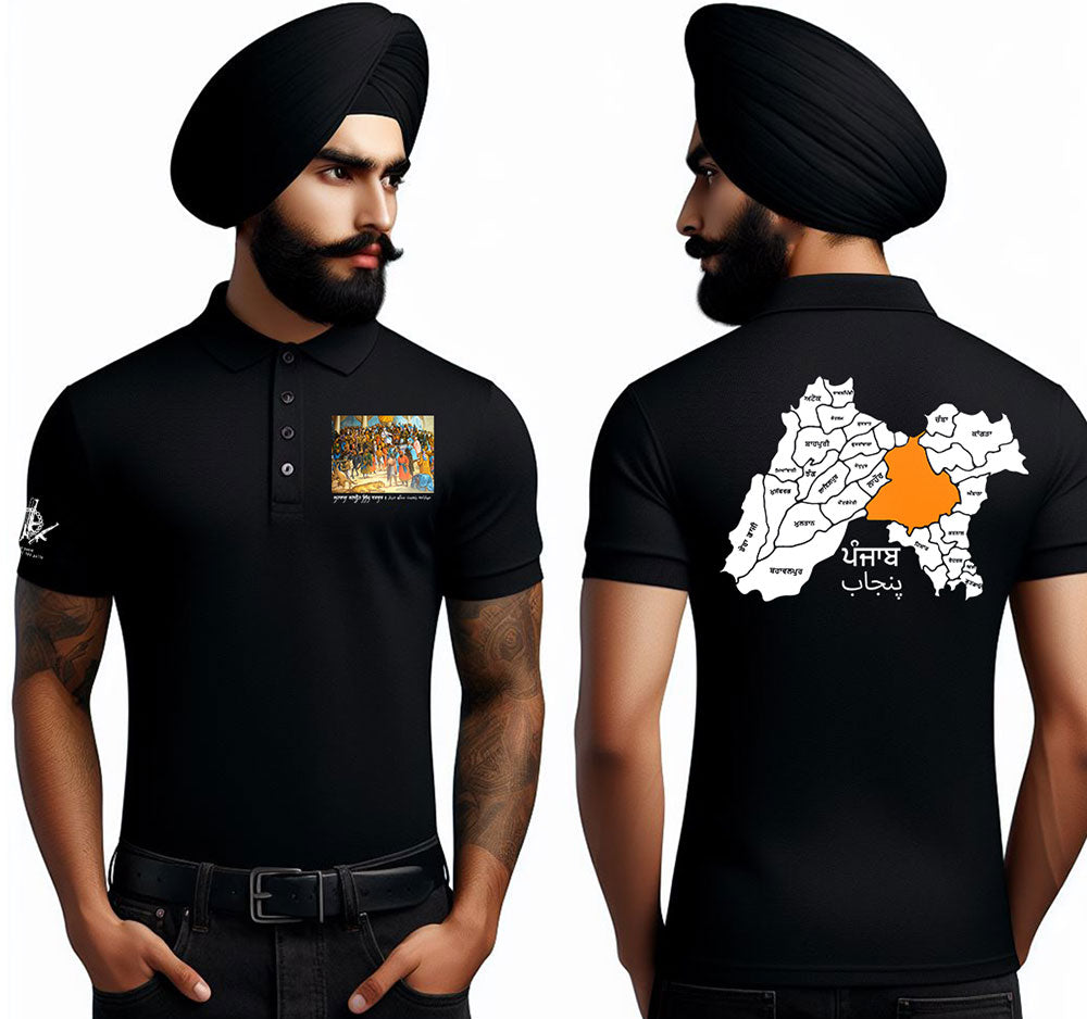 Maharaja Ranjit Singh Collar Polo T Shirt