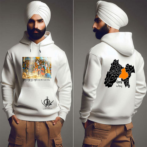 Maharaja Ranjit Singh Khalsa Darbar Men Punjabi Hoodie