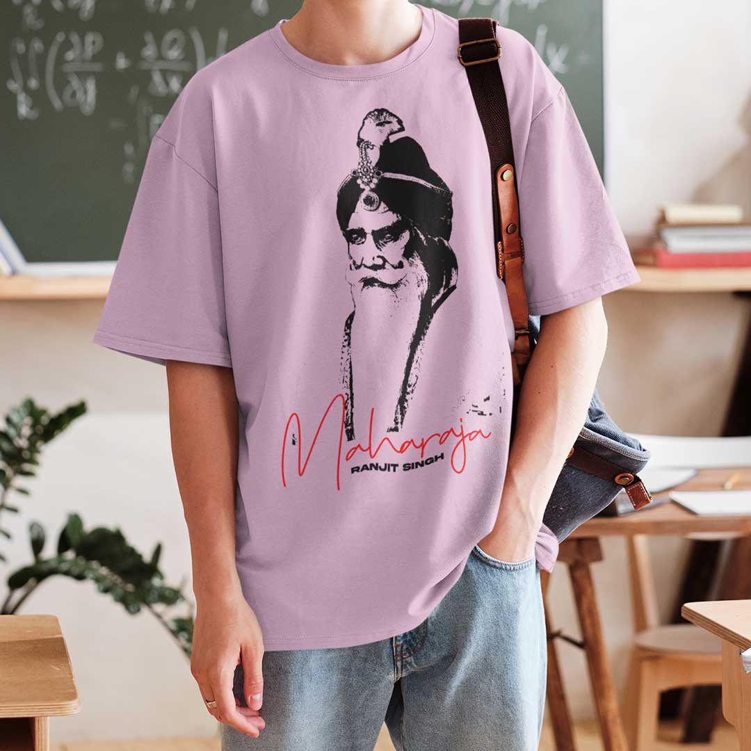 Maharaja Ranjit Singh Lilac Oversized T Shirt