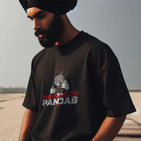 Main Hoon Punjab Oversized T Shirt