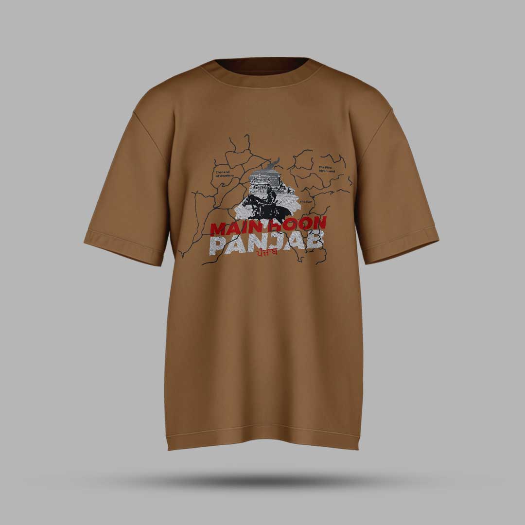 Main Hoon Punjab Oversized T Shirt