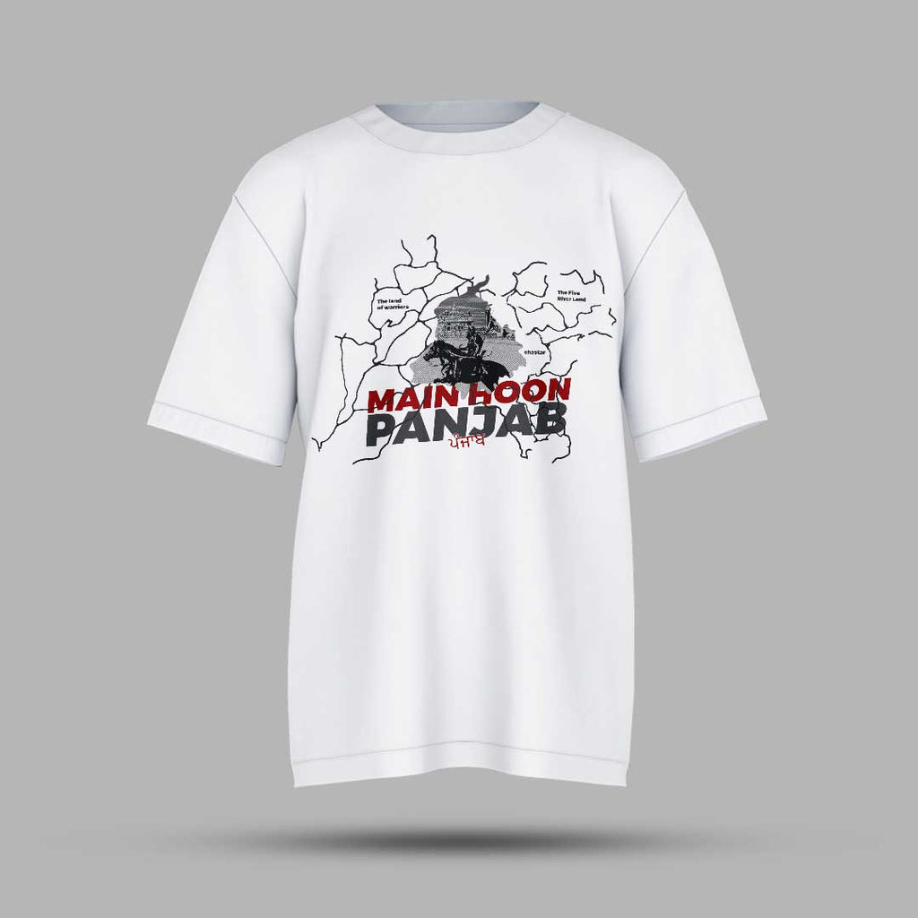 Main Hoon Punjab Oversized T Shirt