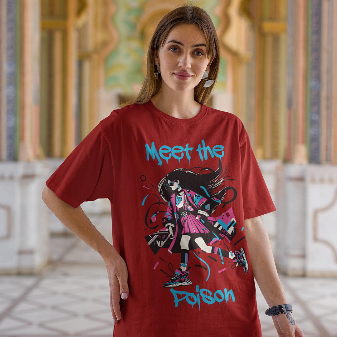 Meet The Poison Women Oversized T Shirt