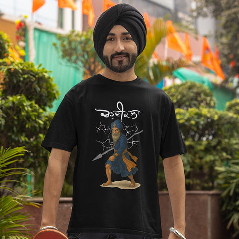 Nihang Singh Chardi Kala Oversized T Shirt