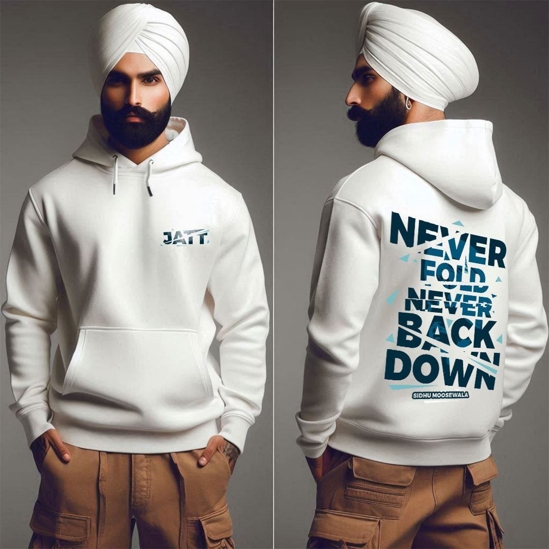 Never Fold Never Back Down Hoodie