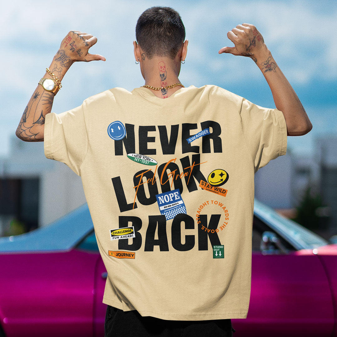 Never Look Back Oversized T Shirt