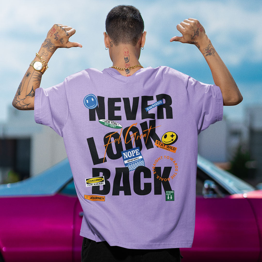 Never Look Back Oversized T Shirt