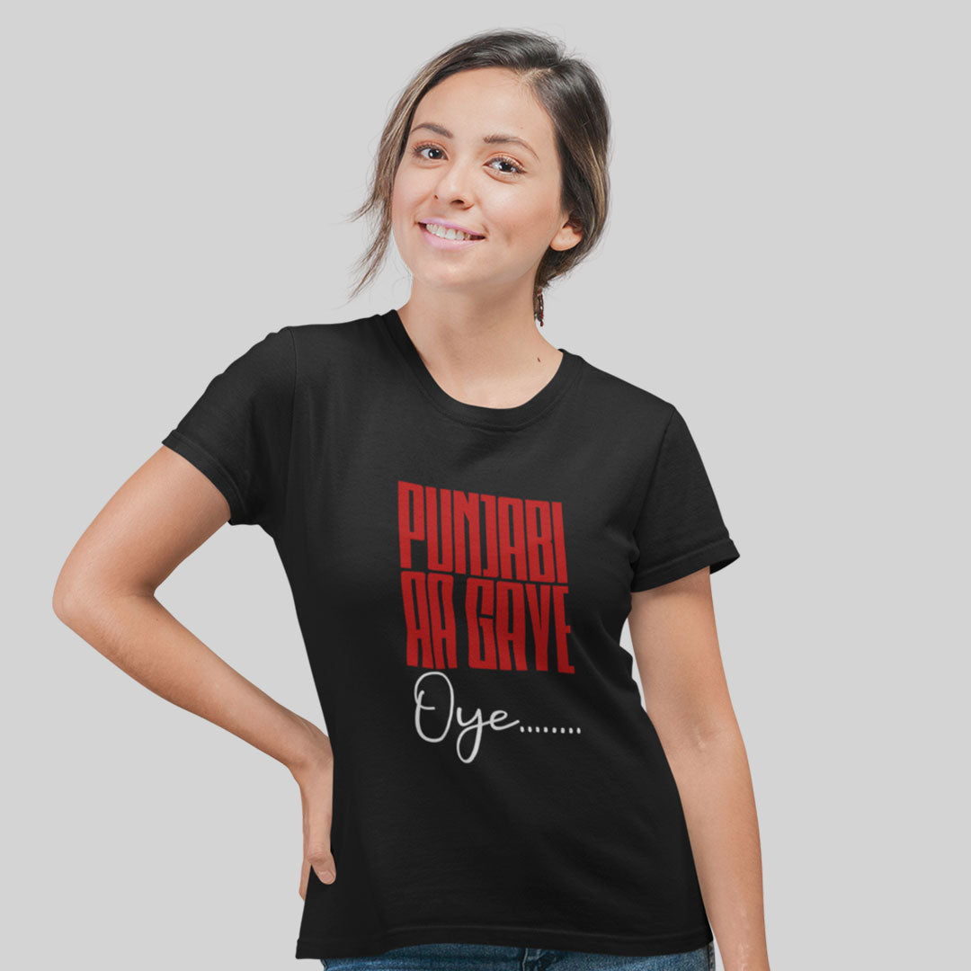 Punjabi Aagye Oye Women Tshirt