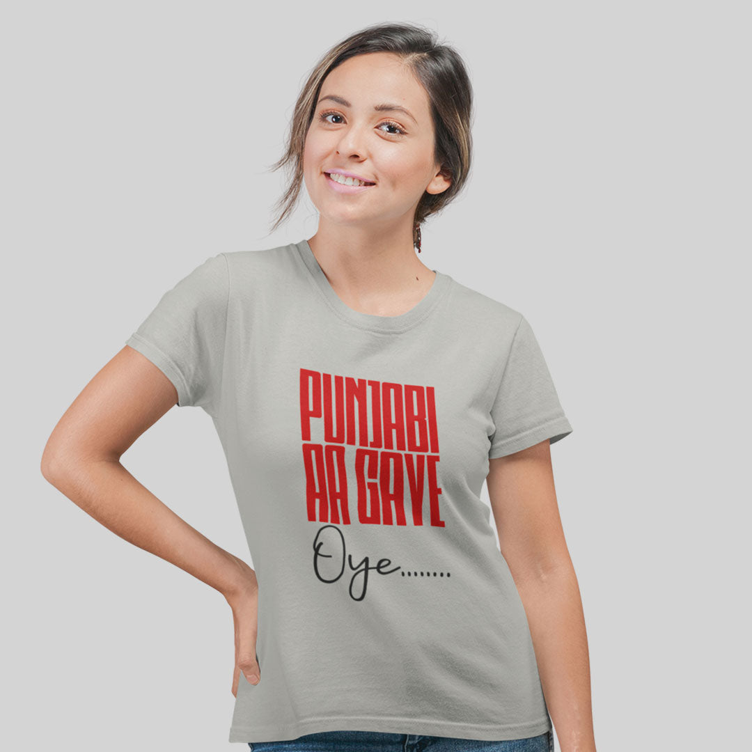 Punjabi Aagye Oye Women Tshirt