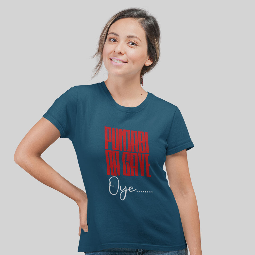 Punjabi Aagye Oye Women Tshirt