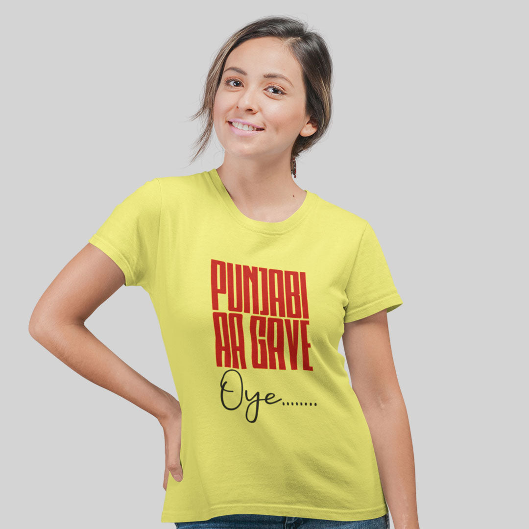 Punjabi Aagye Oye Women Tshirt