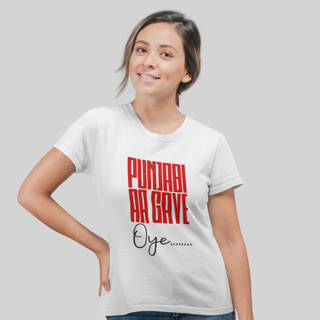 Punjabi Aagye Oye Women Tshirt