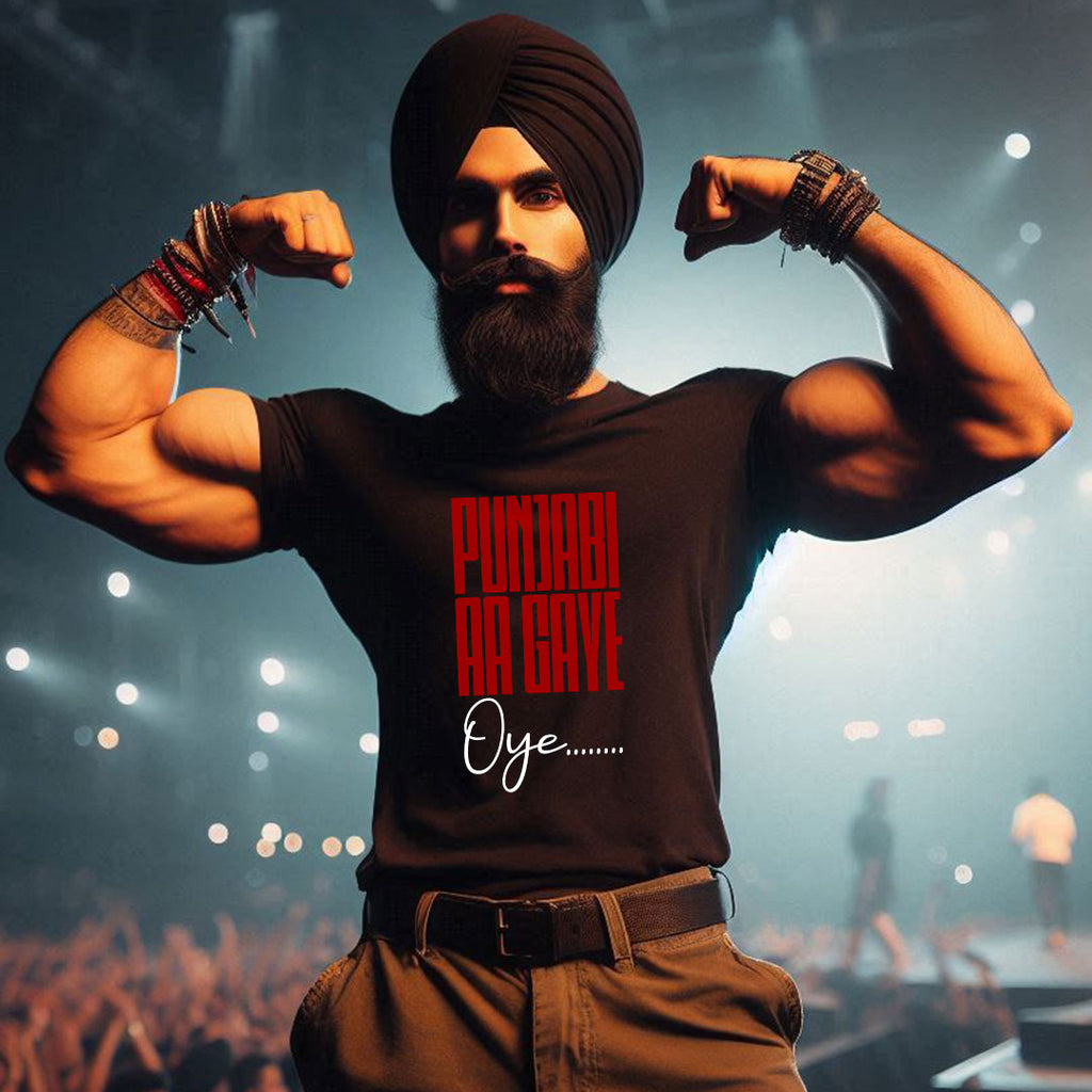 Punjabi Aagye Oye Men Tshirt