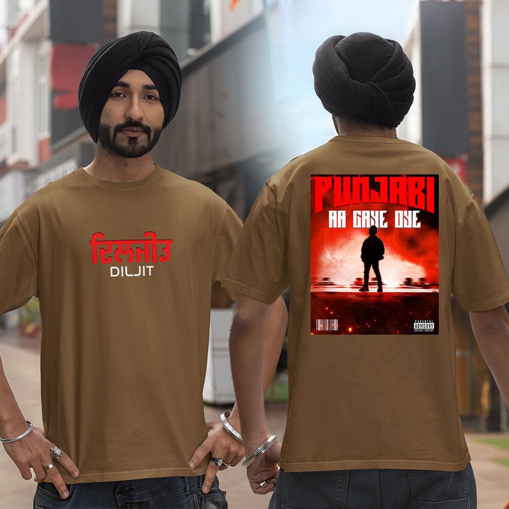 Punjabi Aa Gaye Oye - Diljit Dosanjh Oversized T-shirt