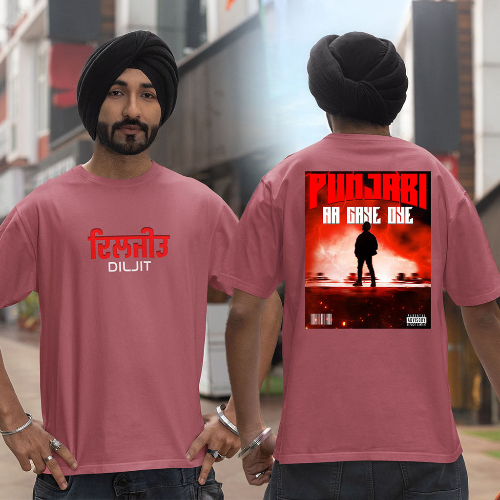 Punjabi Aa Gaye Oye - Diljit Dosanjh Oversized T-shirt