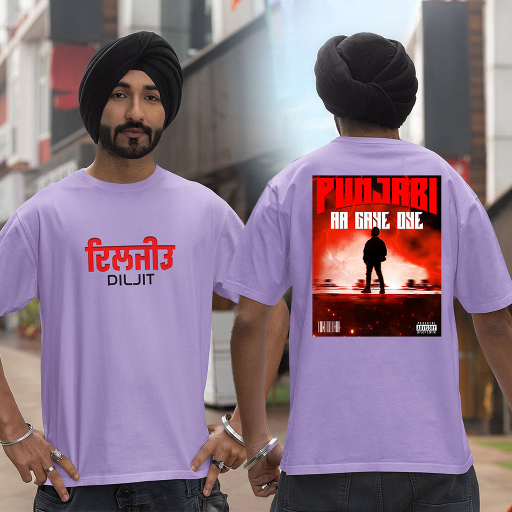 Punjabi Aa Gaye Oye - Diljit Dosanjh Oversized T-shirt