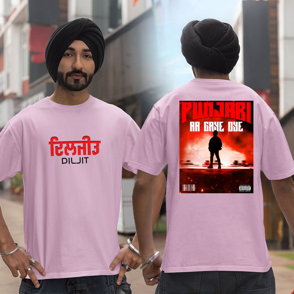 Punjabi Aa Gaye Oye - Diljit Dosanjh Oversized T-shirt