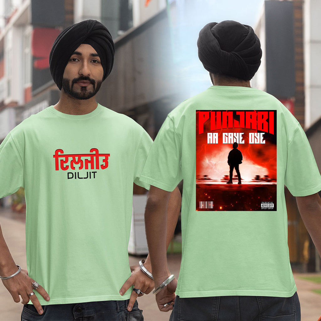 Punjabi Aa Gaye Oye - Diljit Dosanjh Oversized T-shirt