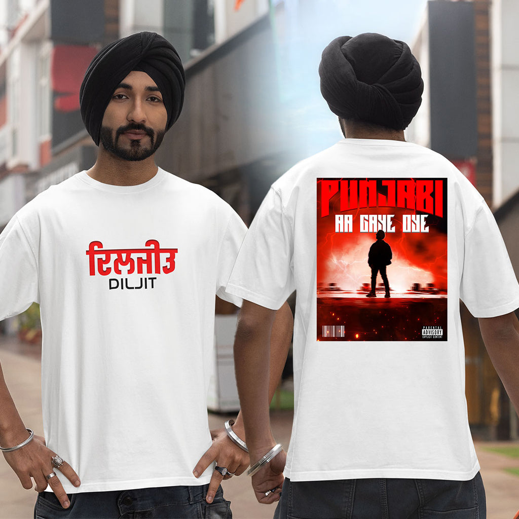 Punjabi Aa Gaye Oye - Diljit Dosanjh Oversized T-shirt