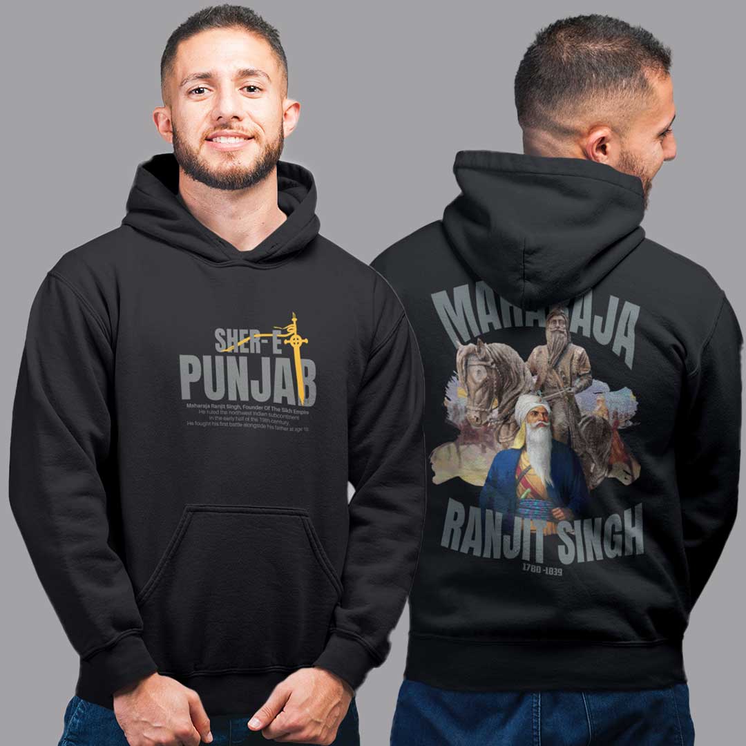 Maharaja Ranjit Singh Hoodie - Buy Punjabi Printed Hoodies Online For ...