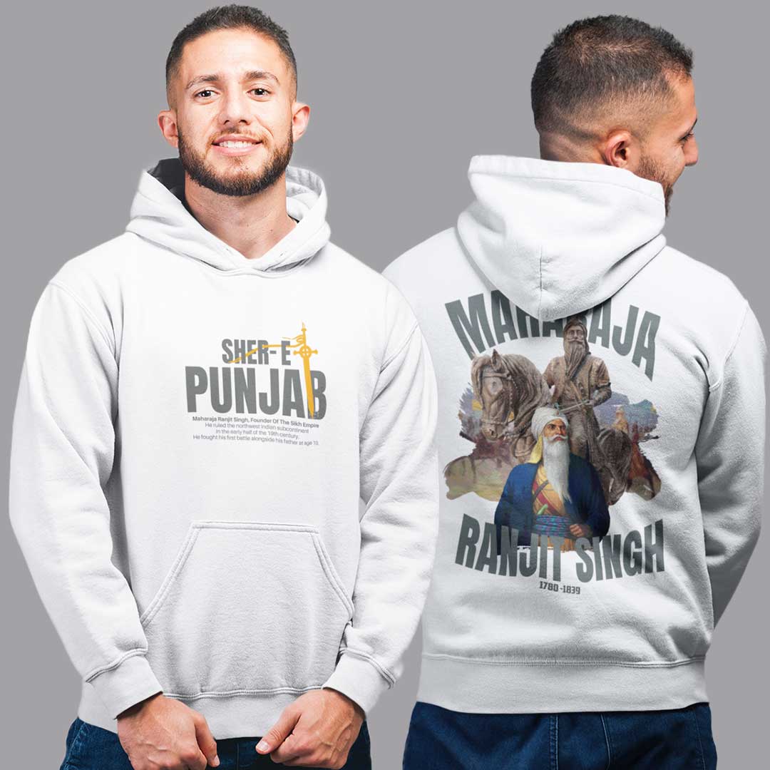 Maharaja Ranjit Singh Hoodie Buy Punjabi Printed Hoodies Online