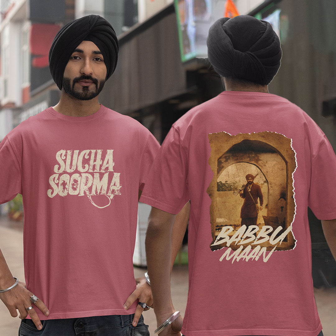 Sucha Soorma Babu Mann Oversized T Shirt