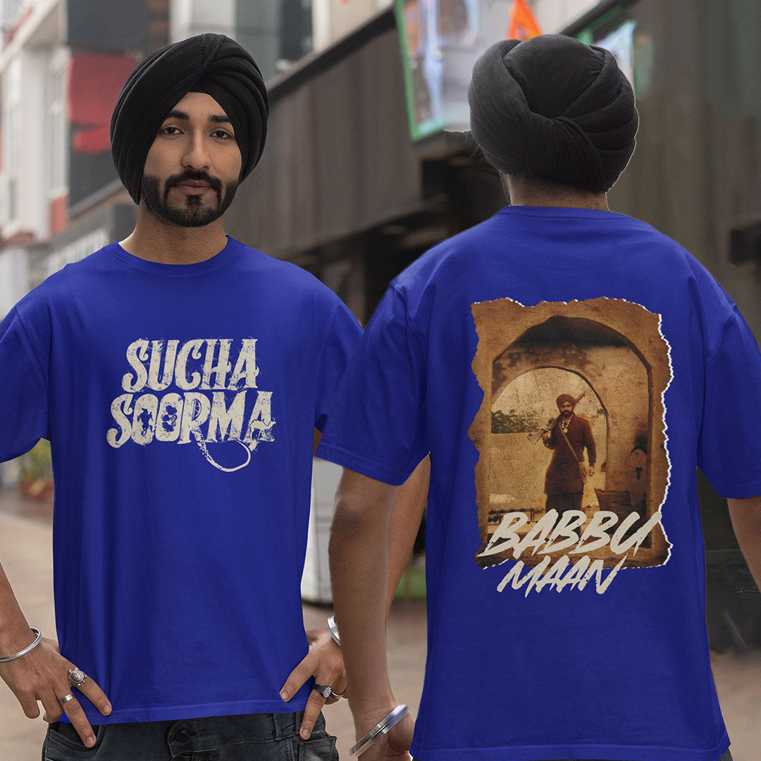 Sucha Soorma Babu Mann Oversized T Shirt