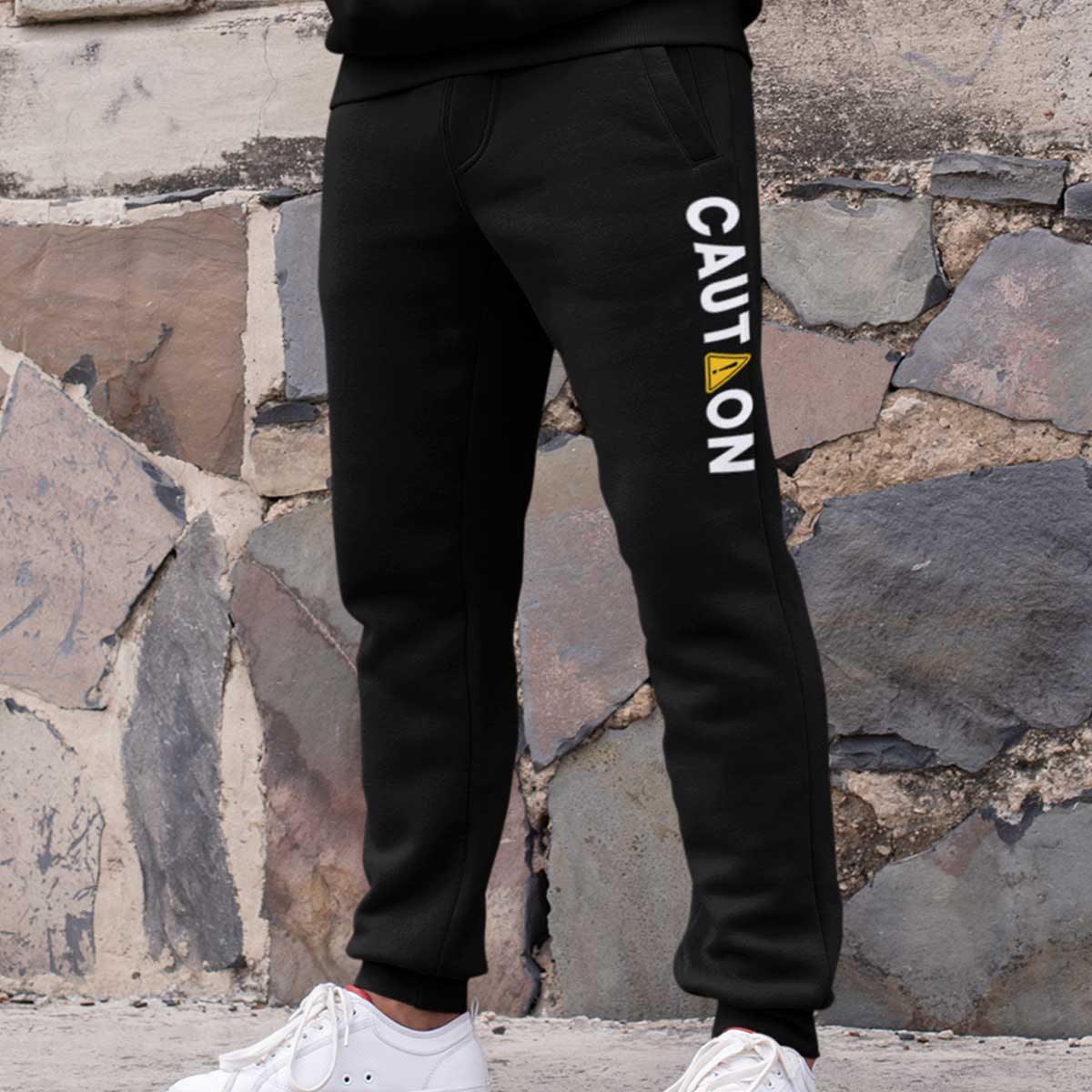 Caution Men Tracksuit Jogger and Hoodie