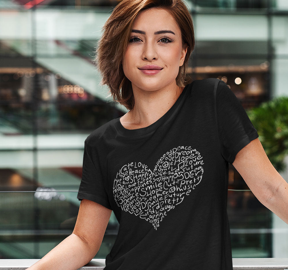 Heart - Premium Women Lycra T-Shirt