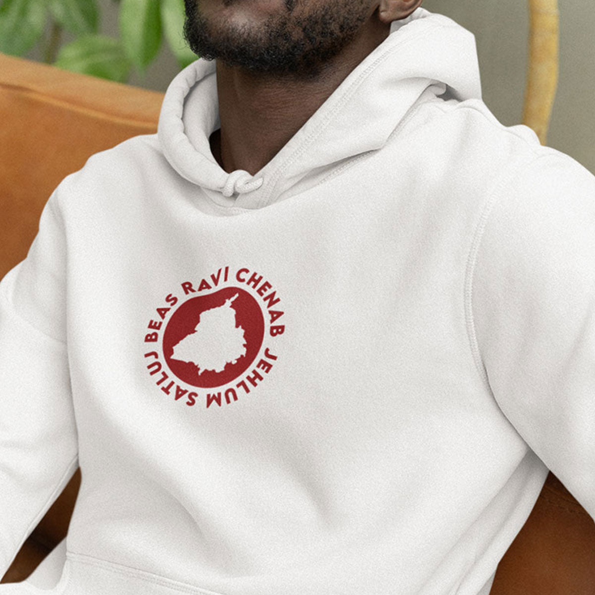 Punjab Rivers Men Punjabi Hoodie