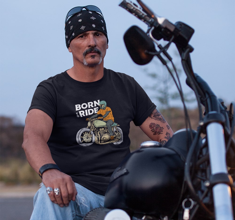 Born To Ride Biker T Shirt