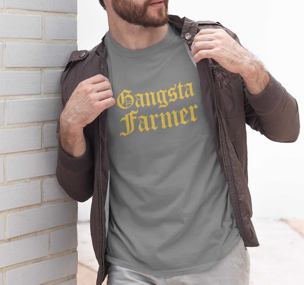 Gangsta Farmer Men Punjabi T Shirts