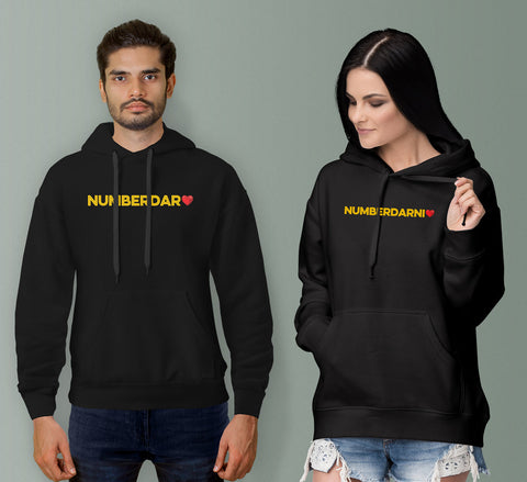 Numberdar Numberdarni Couple Hoodies