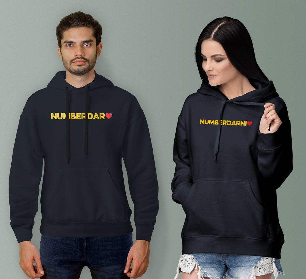 Numberdar Numberdarni Couple Hoodies