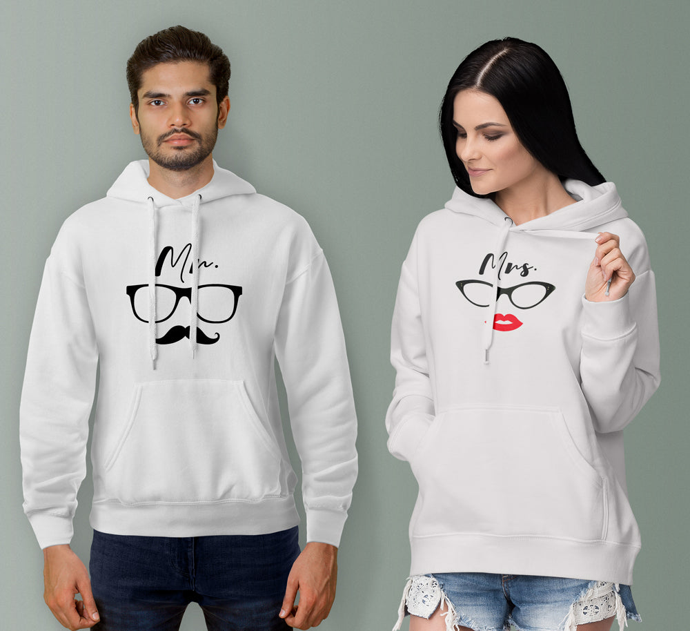 Mr Mrs Couple Hoodies - Main Image