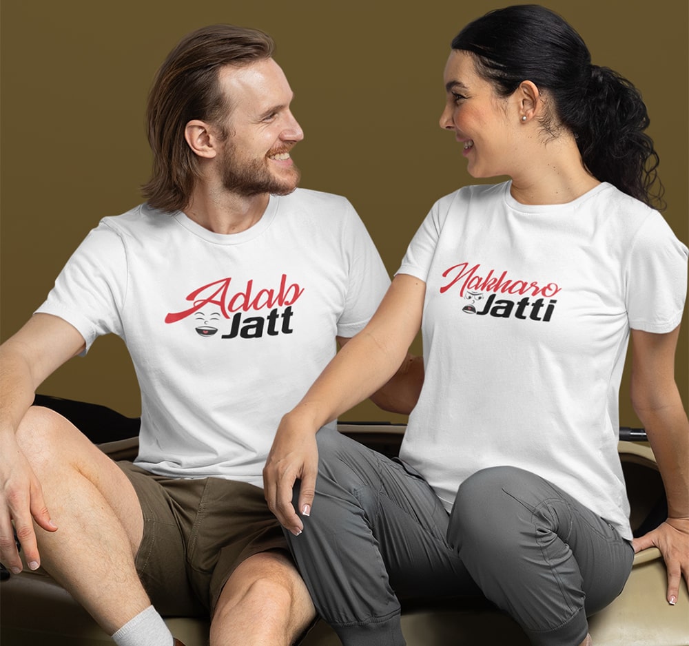 Nakharo Jatti Adab Jatt Couple T Shirt