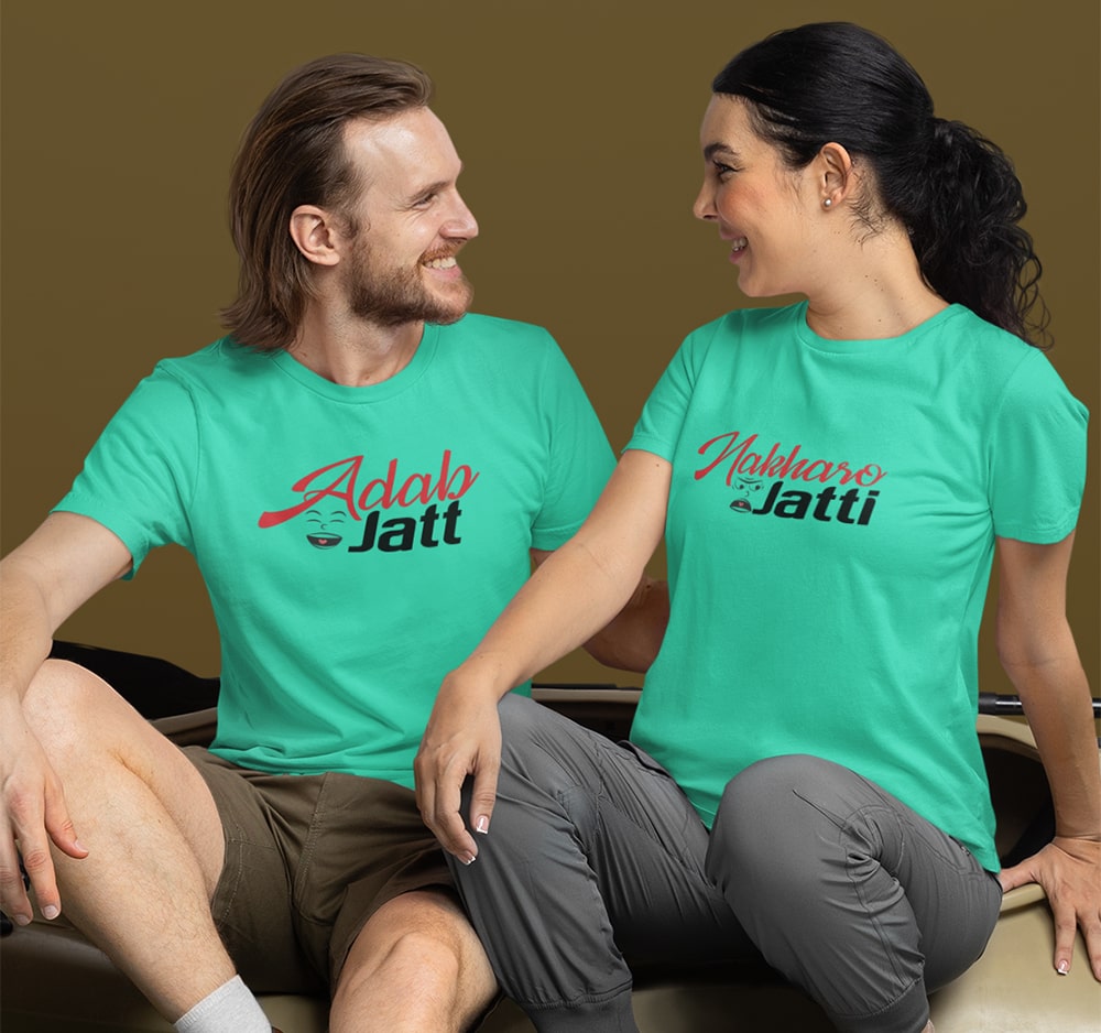 Nakharo Jatti Adab Jatt Couple T Shirt