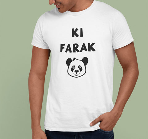 Ki Farak Panda - Men Punjabi T Shirt