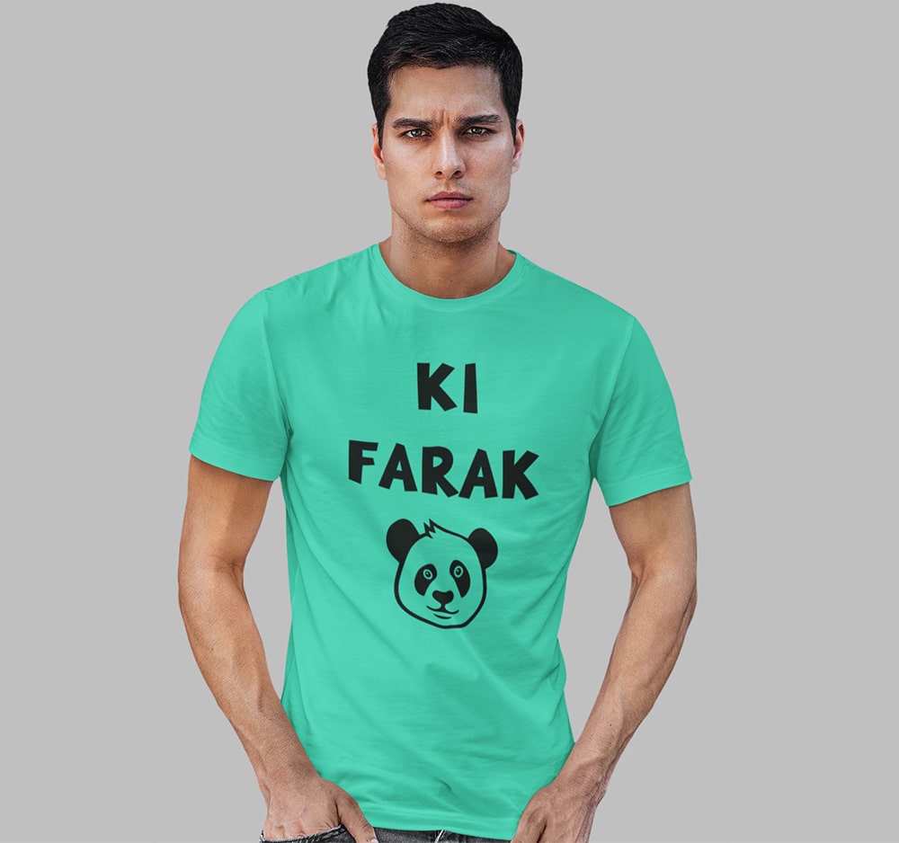 Ki Farak Panda - Men Punjabi T Shirt